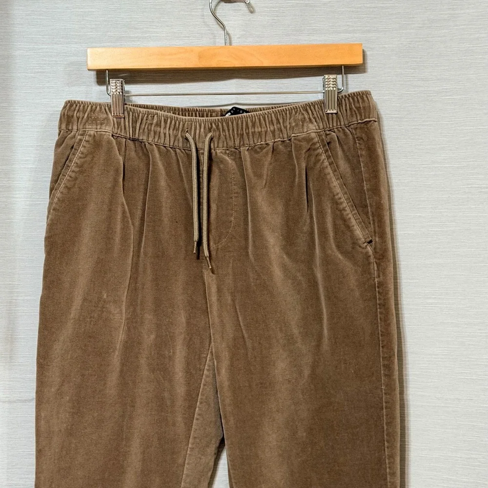 ASOS DESIGN Mens Corduroy Drawstring Pants Brown Mushroom Size M 106888630